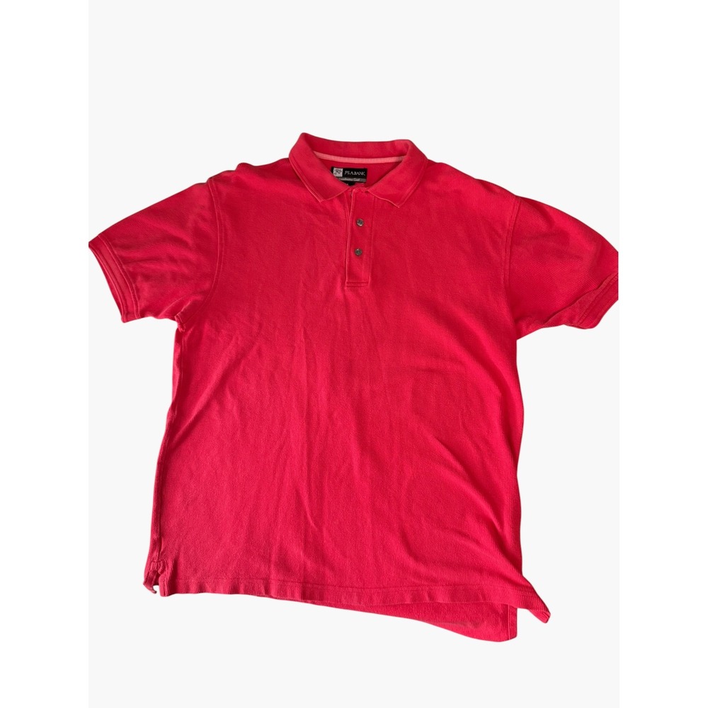 Jos. A. Bank Leadbetter Golf Polo Shirt Mens Medium Red Short Sleeve Cotton